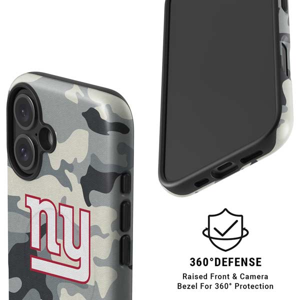 NFL New York Giants Camo iPhone 16 Magsafe Impact Case