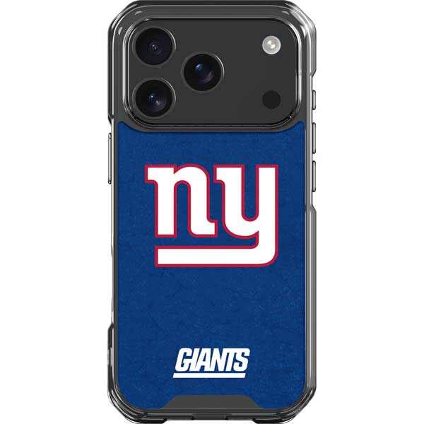 NFL New York Giants Distressed iPhone 17 Pro Clear Case