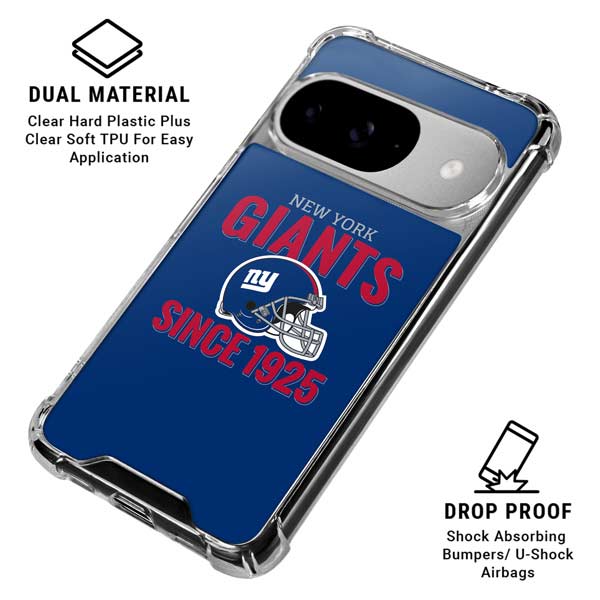 NFL New York Giants Helmet Google Pixel 10 Clear Case