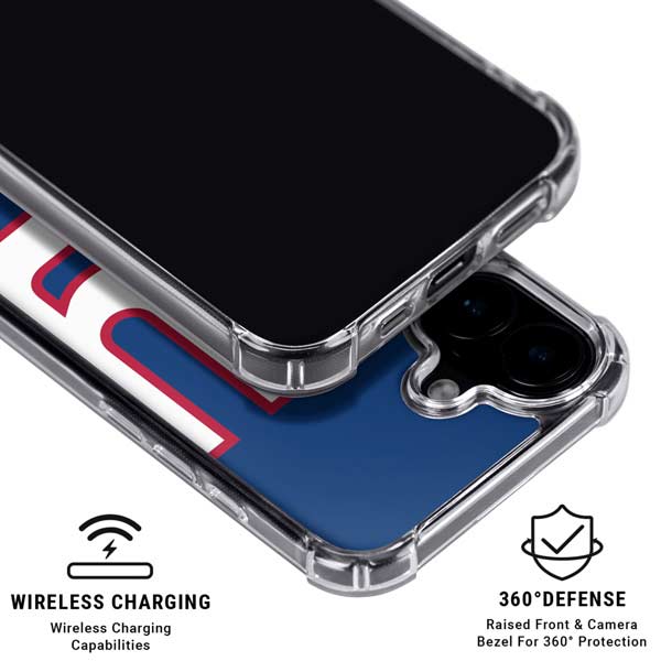 NFL New York Giants Large Logo iPhone 17 Clear Case