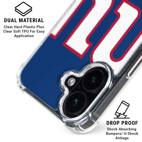 NFL New York Giants Large Logo iPhone 17 Clear Case