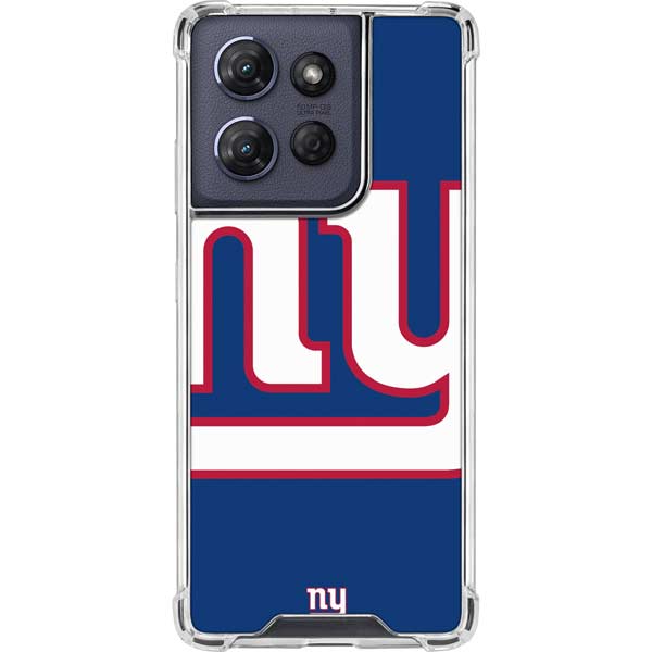NFL New York Giants Large Logo Moto G 5G (2025) Clear Case