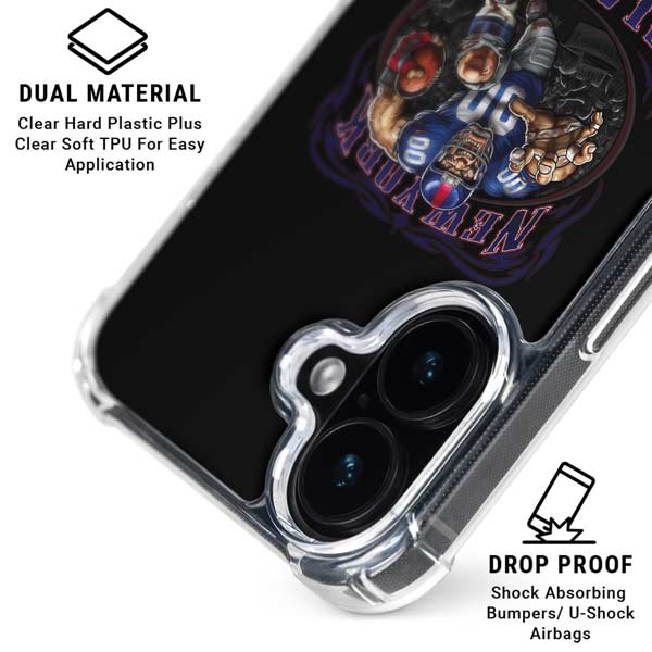 Liquid Blue NFL New York Giants Running Back iPhone 17 Clear Case