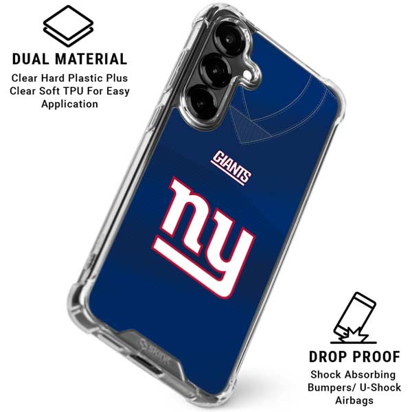 NFL New York Giants Team Jersey Galaxy S26 Clear Case