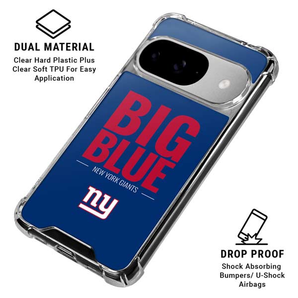 NFL New York Giants Team Motto Google Pixel 10 Clear Case