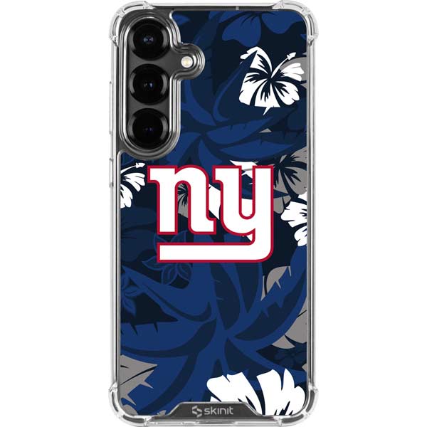 NFL New York Giants Tropical Print Galaxy S26 Plus Clear Case