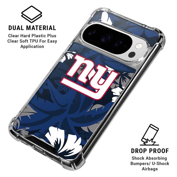 NFL New York Giants Tropical Print Google Pixel 10 Pro XL Clear Case