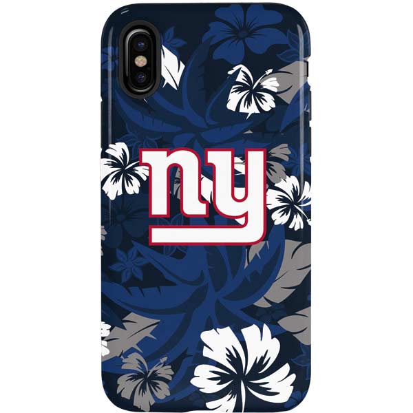 NFL New York Giants Tropical Print iPhone XS Pro Case