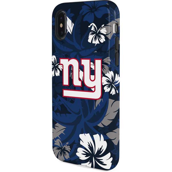 NFL New York Giants Tropical Print iPhone XS Pro Case