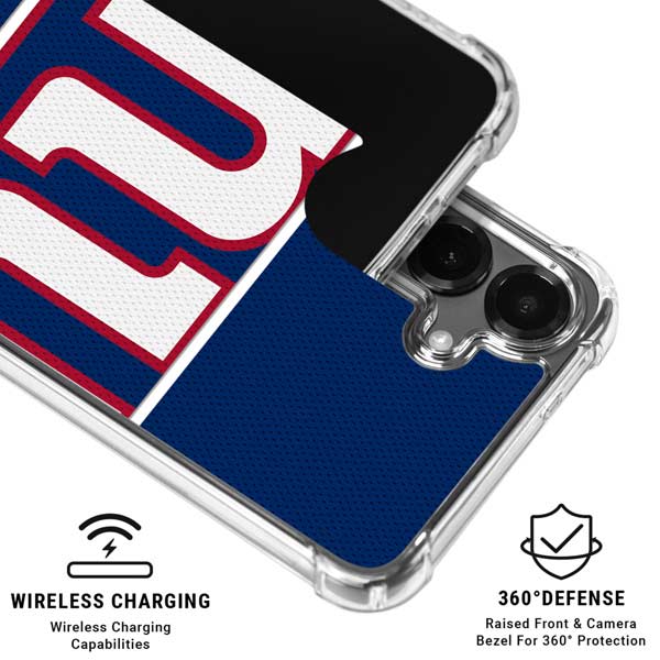 NFL New York Giants Zone Block Galaxy S26 Clear Case