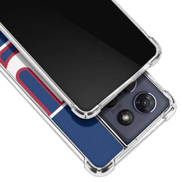 NFL New York Giants Zone Block Moto G 5G (2025) Clear Case