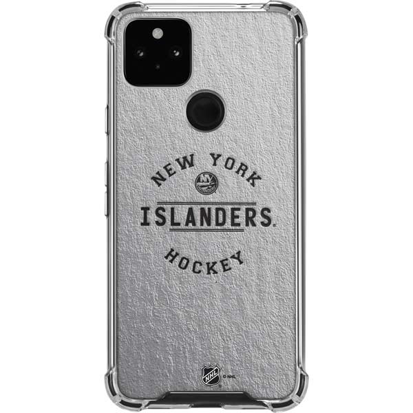 NHL New York Islanders Black Text Pixel Cases