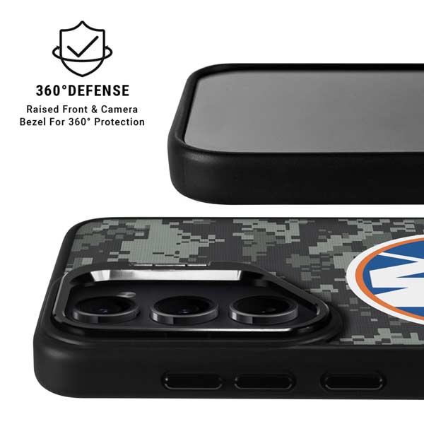 NHL New York Islanders Camo Galaxy S26 Ultra Kickstand Case
