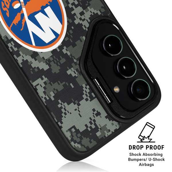 NHL New York Islanders Camo Galaxy S26 Ultra Kickstand Case