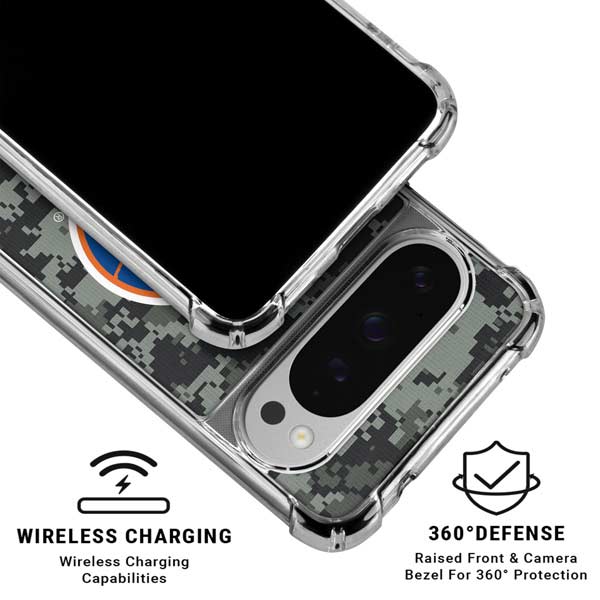 NHL New York Islanders Camo Google Pixel 10 Pro Clear Case