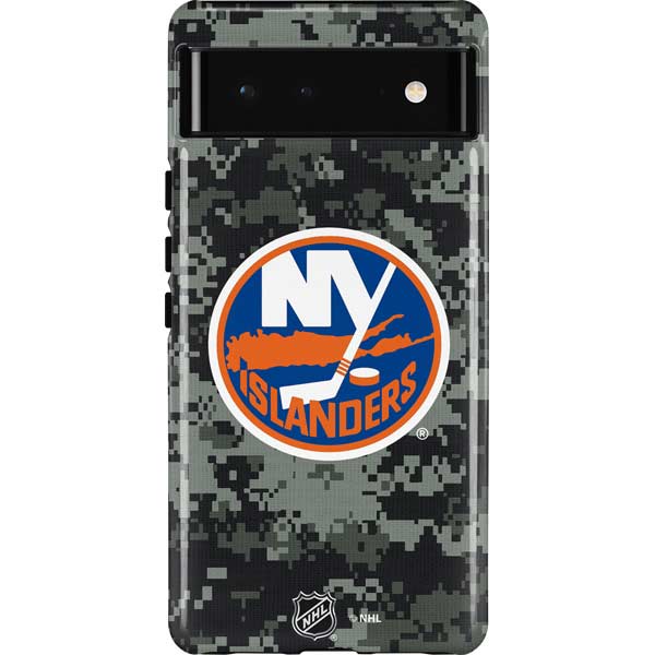 NHL New York Islanders Camo Pixel Cases