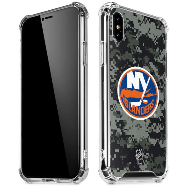 NHL New York Islanders Camo iPhone X/XS Clear Case