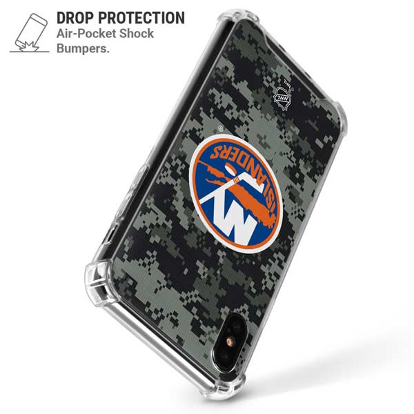 NHL New York Islanders Camo iPhone X/XS Clear Case