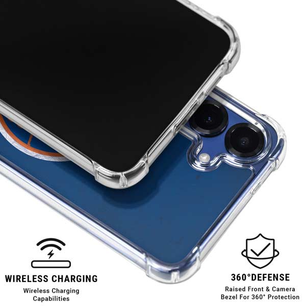 NHL New York Islanders Distressed Galaxy S25 FE Clear Case