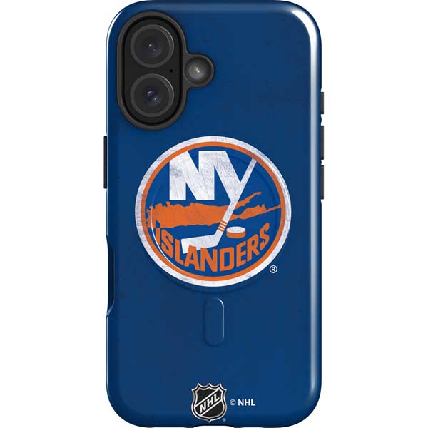 NHL New York Islanders Distressed iPhone 16 Magsafe Impact Case