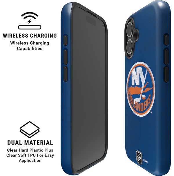 NHL New York Islanders Distressed iPhone 16 Magsafe Impact Case