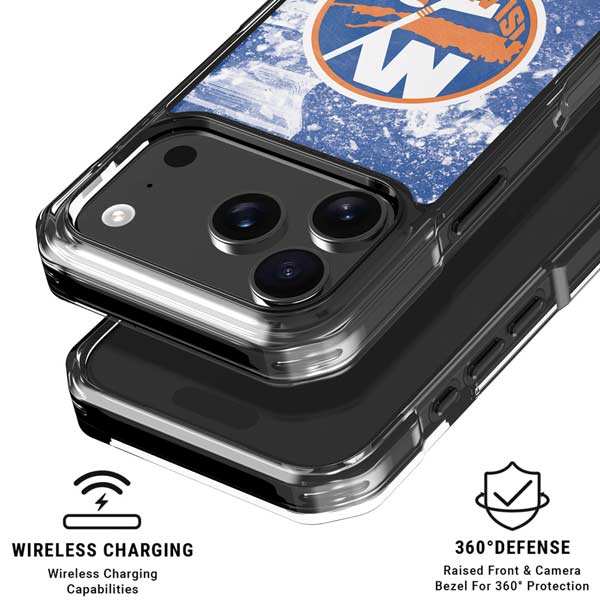 NHL New York Islanders Frozen iPhone 17 Pro Clear Case