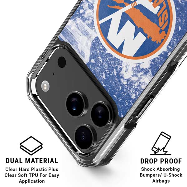 NHL New York Islanders Frozen iPhone 17 Pro Clear Case