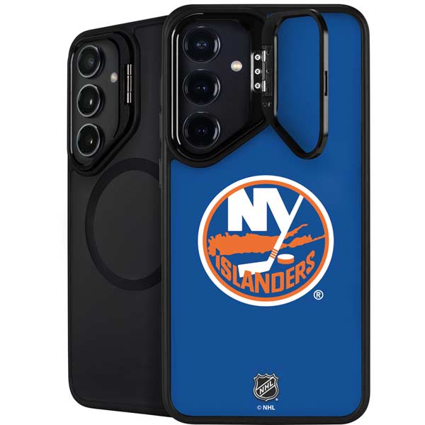 NHL New York Islanders Solid Background Galaxy S26 Kickstand Case