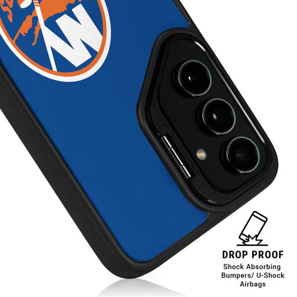 NHL New York Islanders Solid Background Galaxy S26 Kickstand Case