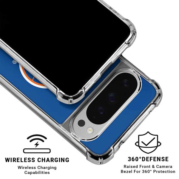NHL New York Islanders Solid Background Google Pixel 10 Pro XL Clear Case