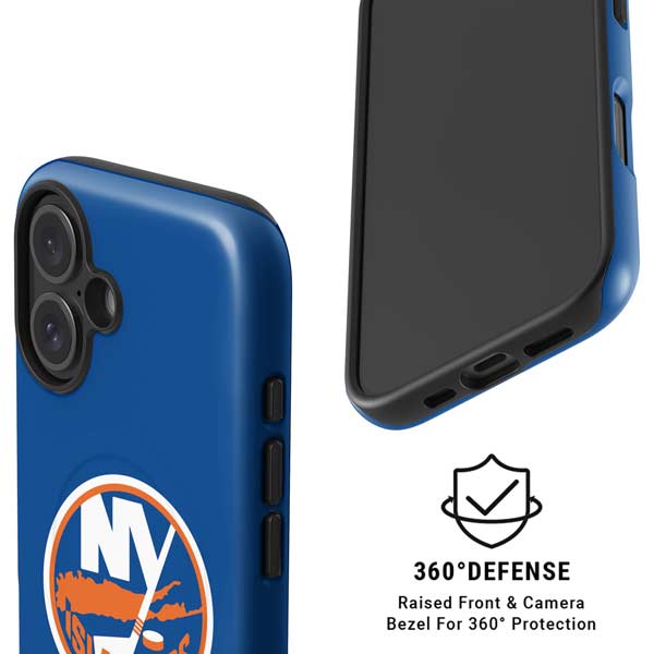 NHL New York Islanders Solid Background iPhone 16 Magsafe Impact Case