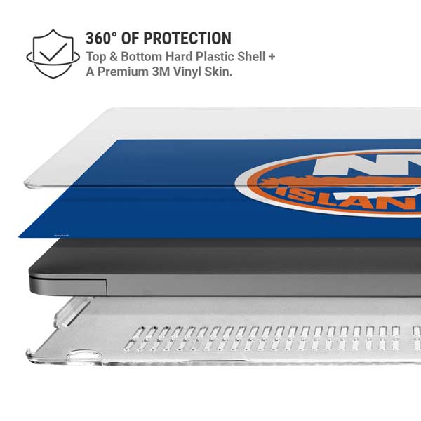 NHL New York Islanders Solid Background MacBook Pro 14in (2021-24) Case plus Skin
