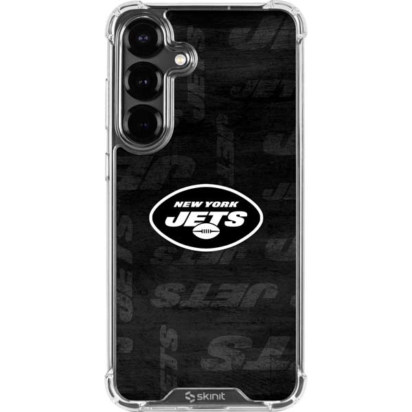 NFL New York Jets Black & White Galaxy S26 Clear Case