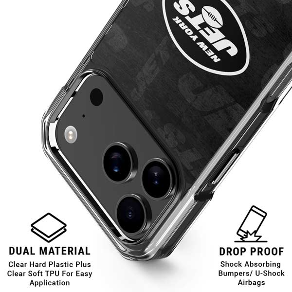 NFL New York Jets Black & White iPhone 17 Pro Max MagSafe Case
