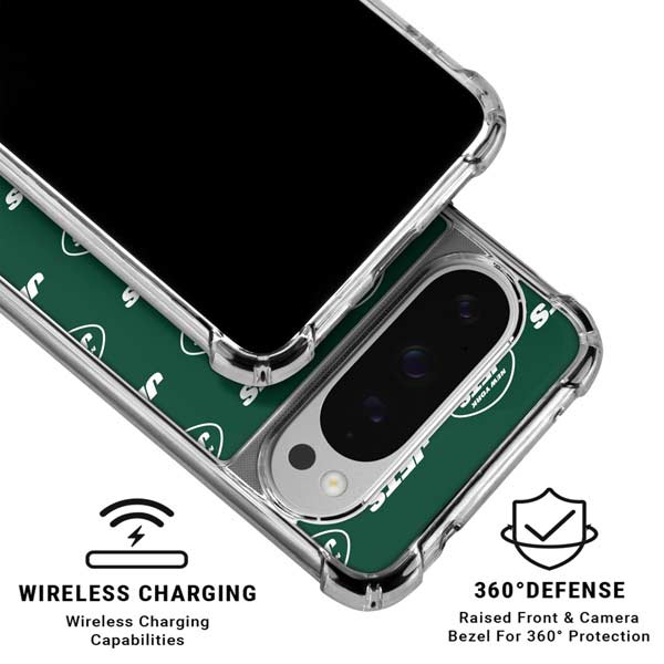 NFL New York Jets Blitz Series Google Pixel 10 Pro Clear Case