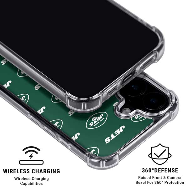 NFL New York Jets Blitz Series iPhone 17 Clear Case