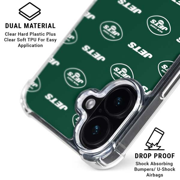 NFL New York Jets Blitz Series iPhone 17 Clear Case
