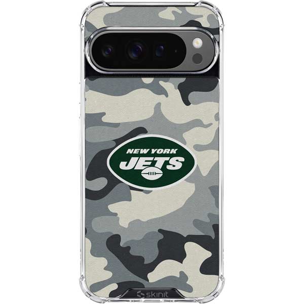 NFL New York Jets Camo Google Pixel 10 Pro Clear Case