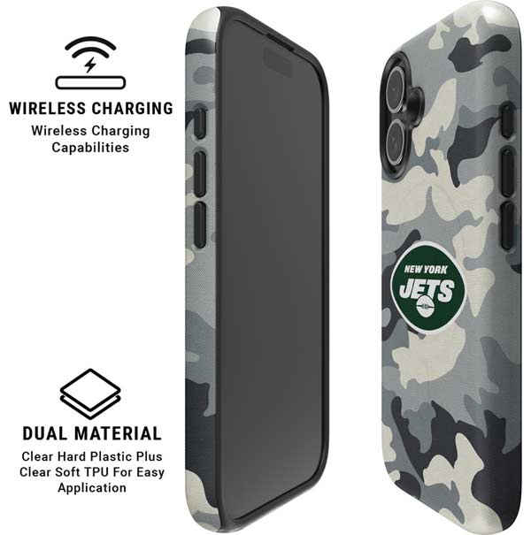 NFL New York Jets Camo iPhone 16 Plus Magsafe Impact Case