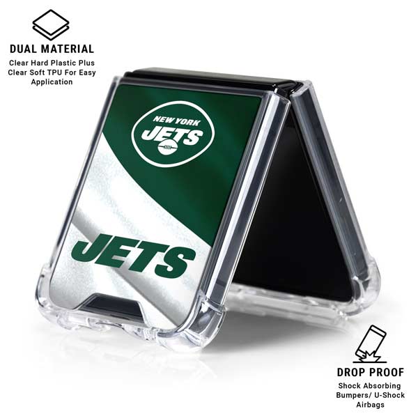 NFL New York Jets Galaxy Z Flip7 Clear Case
