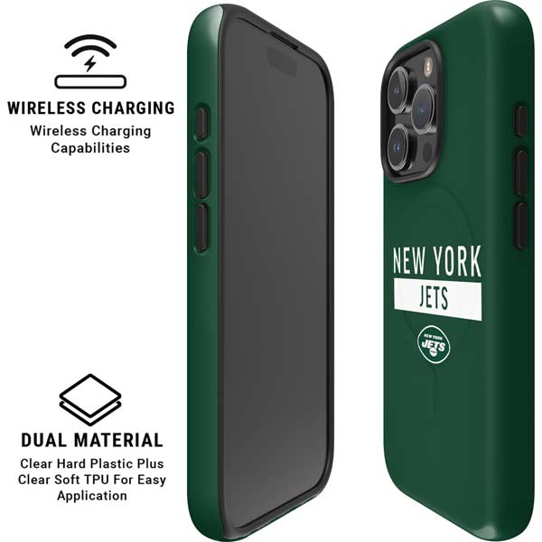 NFL New York Jets Green Performance Series iPhone 16 Pro Magsafe Impact Case