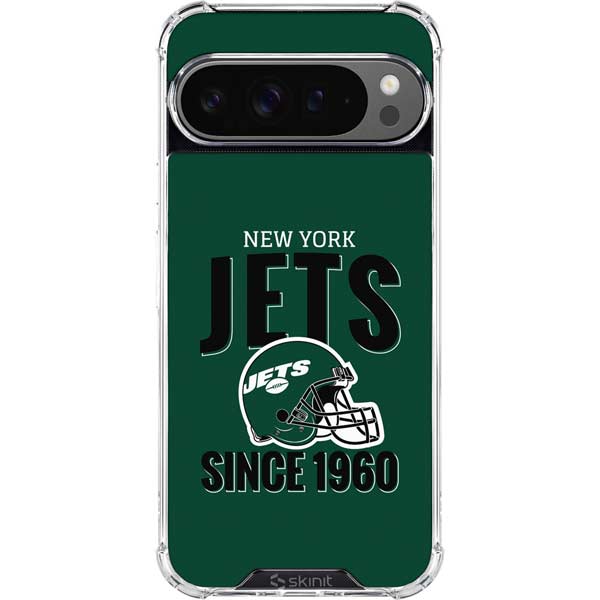 NFL New York Jets Helmet Google Pixel 10 Pro Clear Case