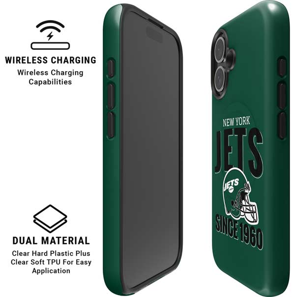 NFL New York Jets Helmet iPhone 16 Magsafe Impact Case