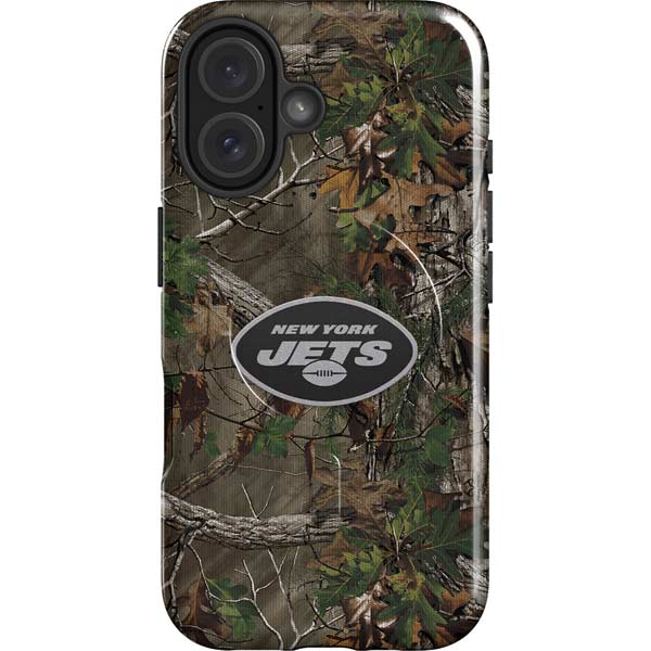 NFL New York Jets Realtree Xtra Green Camo iPhone 16 Magsafe Impact Case