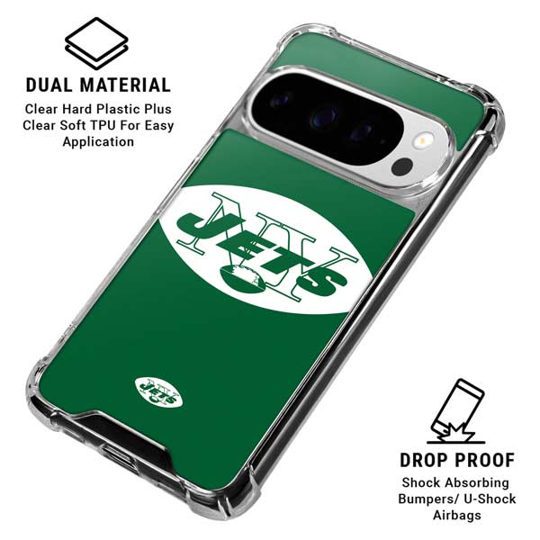 NFL New York Jets Retro Logo Google Pixel 10 Pro Clear Case