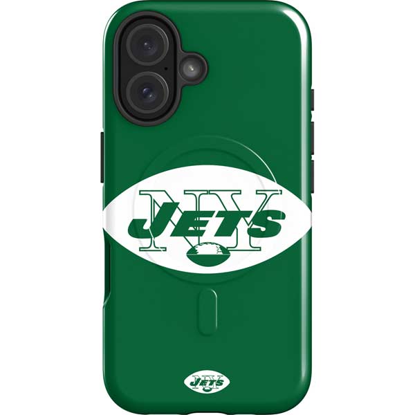 NFL New York Jets Retro Logo iPhone 16 Magsafe Impact Case