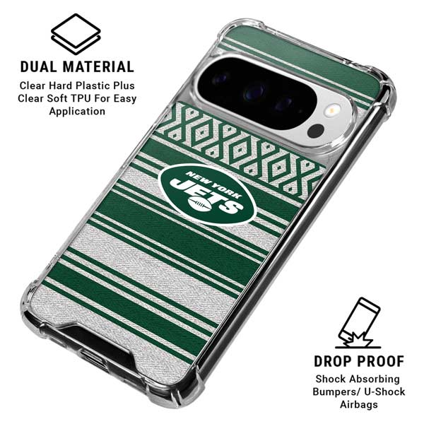 NFL New York Jets Trailblazer Google Pixel 10 Pro XL Clear Case