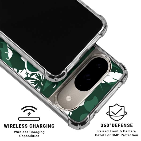 NFL New York Jets Tropical Print Google Pixel 10 Clear Case