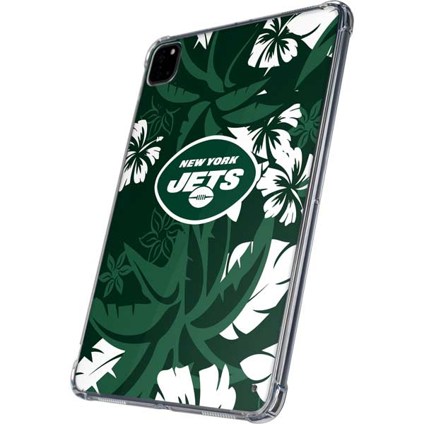 NFL New York Jets Tropical Print iPad Pro 11in (2024) Clear Case