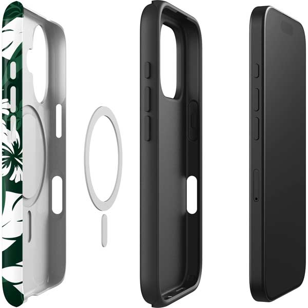 NFL New York Jets Tropical Print iPhone 16 Magsafe Impact Case